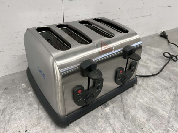 Grille-pain GGG en acier inoxydable Grille-pain 4 tranches 230V Horeca – Image 4