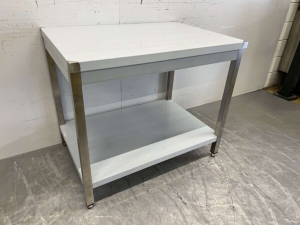Table de travail en acier inoxydable Basic-line 100 x 70 x 88 cm Horeca – Image 3