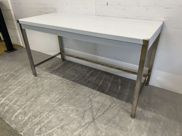 Table de travail en acier inoxydable Basic-line 160 x 70 x 85 cm Restauration – Image 3