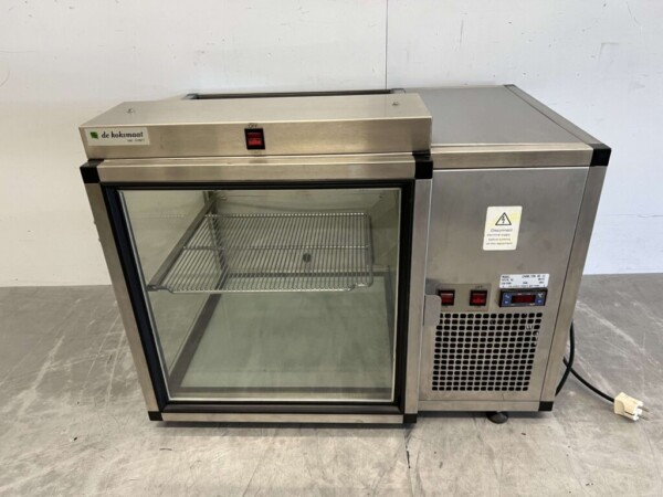 Vitrine en acier inoxydable Réfrigérateur de surface 75,5 cm 230V Horeca