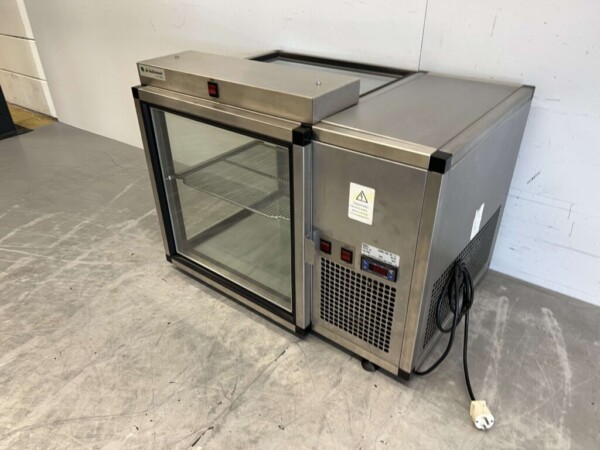 Vitrine en acier inoxydable Réfrigérateur de surface 75,5 cm 230V Horeca – Image 2