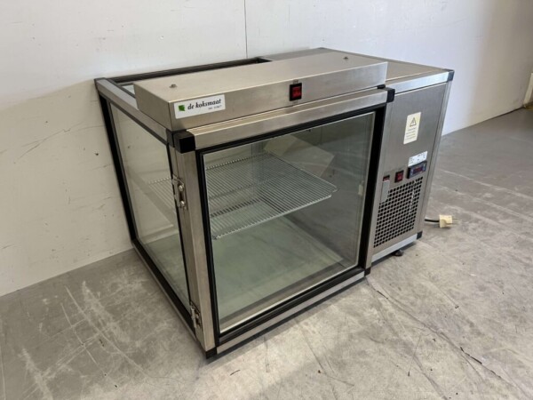 Vitrine en acier inoxydable Réfrigérateur de surface 75,5 cm 230V Horeca – Image 3