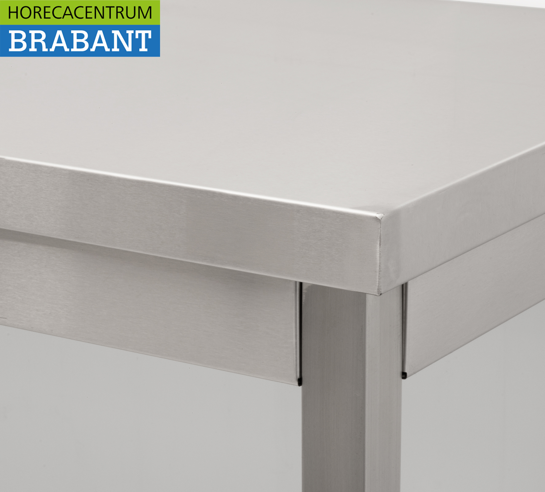 HCB Table de travail en acier inoxydable Basic-line 200 x 60 x 85 cm Restauration – Image 5