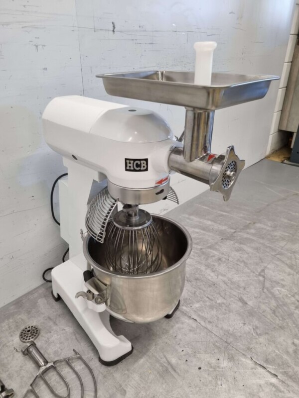 Mélangeur alimentaire en acier inoxydable Mélangeur avec hachoir 20 litres 230V Boucherie Boulangerie Traiteur – Image 3