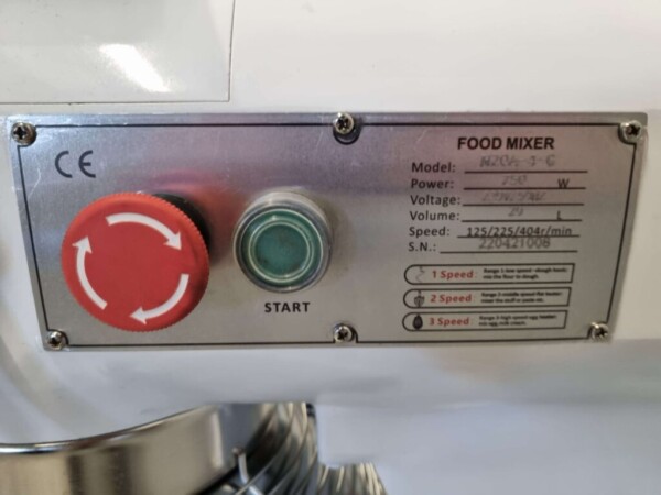 Mélangeur alimentaire en acier inoxydable Mélangeur avec hachoir 20 litres 230V Boucherie Boulangerie Traiteur – Image 7