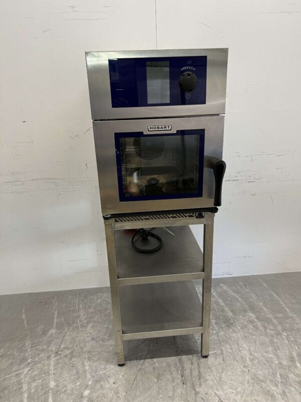 Acier inoxydable Hobart HMJ-061-E Mini Combisteamer Steamer 6 x 1/1 GN 400V Bj. 2019 Hospitalité