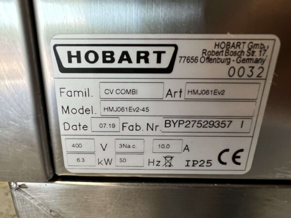 Acier inoxydable Hobart HMJ-061-E Mini Combisteamer Steamer 6 x 1/1 GN 400V Bj. 2019 Hospitalité – Image 5