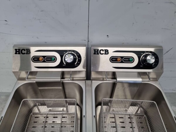 Friteuse double en acier inoxydable 2 x 11 litres 230V Horeca – Image 6