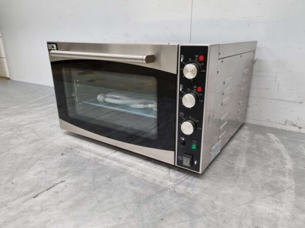 Acier inoxydable Four à convection Four à air chaud Fonction vapeur 2 x 43/32 cm 230V Horeca – Image 2