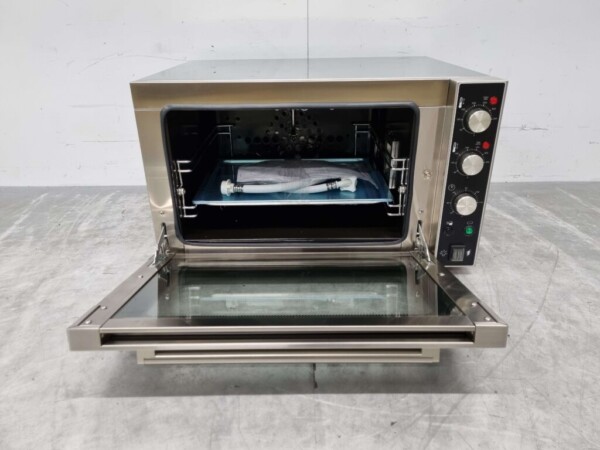 Acier inoxydable Four à convection Four à air chaud Fonction vapeur 2 x 43/32 cm 230V Horeca – Image 4