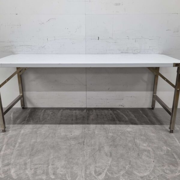 Table de travail pliante en acier inoxydable 200 x 70 x 85 cm Restauration