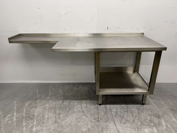 Table de travail en acier inoxydable 198,5 x 73 x 91 cm Restauration