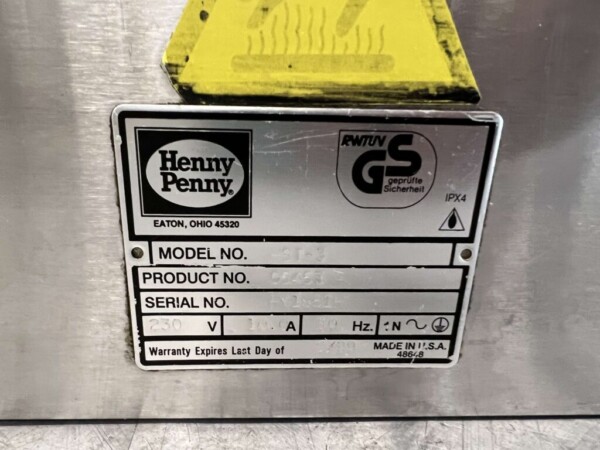 Vitrine Henny Penny en acier inoxydable Vitrine chaude 110 cm 230V Horeca – Image 9