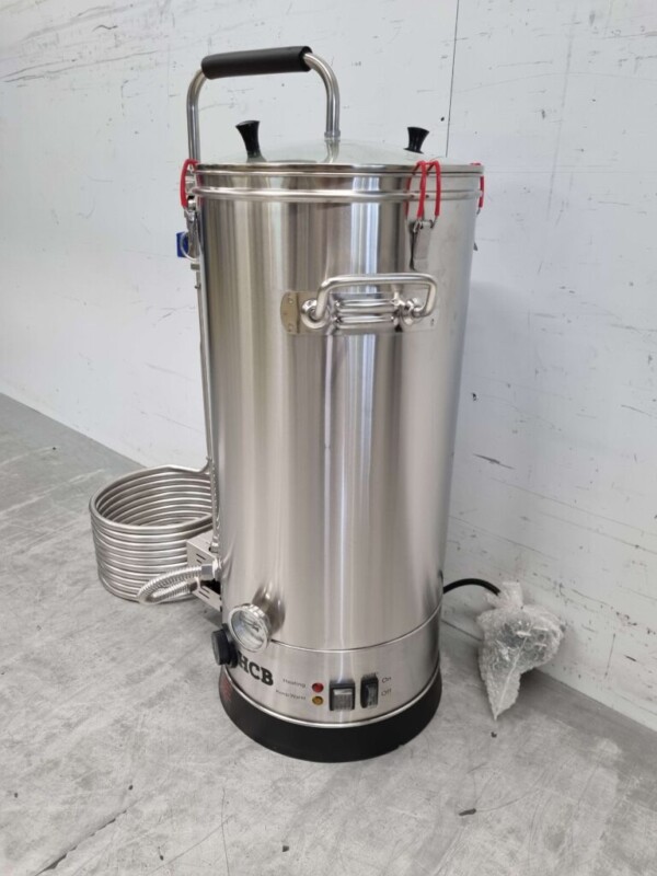 Acier inoxydable Système de brassage tout-en-un Machine à bière à double paroi 29 litres Ensemble complet 230V Horeca – Image 2
