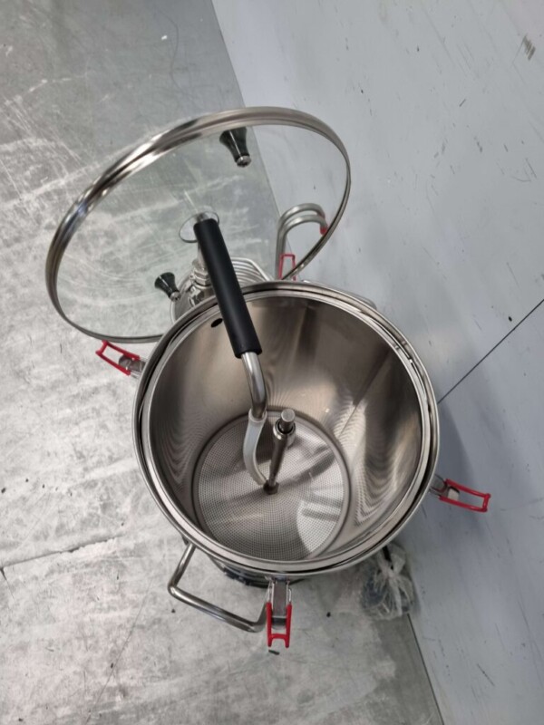 Acier inoxydable Système de brassage tout-en-un Machine à bière à double paroi 29 litres Ensemble complet 230V Horeca – Image 4