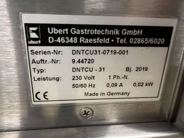 Acier inoxydable Ubert Vitrine Bj. 2019 107,2 cm 230V Horeca – Image 7