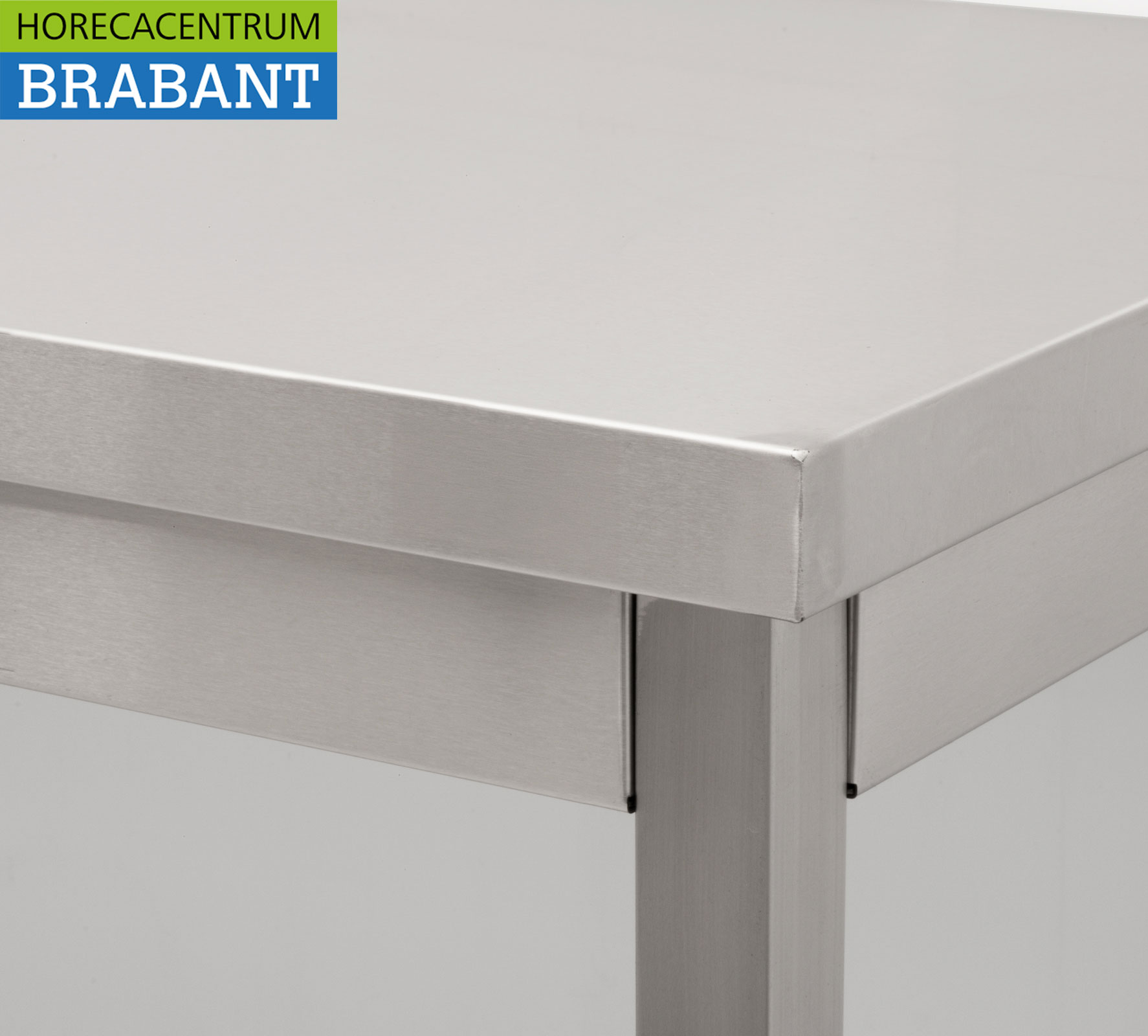 HCB Table de travail mobile sur roulettes en acier inoxydable 180 x 70 x 85 cm Restauration – Image 4