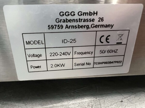 Acier inoxydable GGG Plaque de cuisson vitrocéramique 2 kW 230V Horeca – Image 5