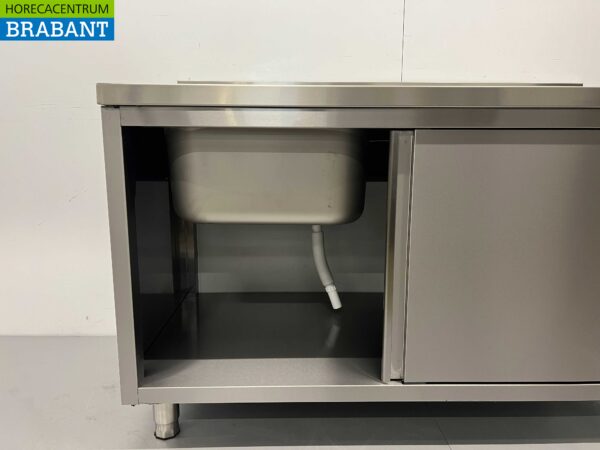 Evier inox 2 portes coulissantes Premium-line 140 cm Horeca – Image 5