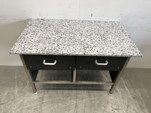 Table de découpe composite en acier inoxydable Table de travail 120 cm Restauration Boucherie – Image 4