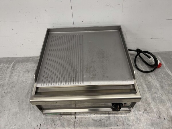 Plaque Emme Grill en acier inoxydable 1/2 plancha striée 60 cm 400V Horeca – Image 4