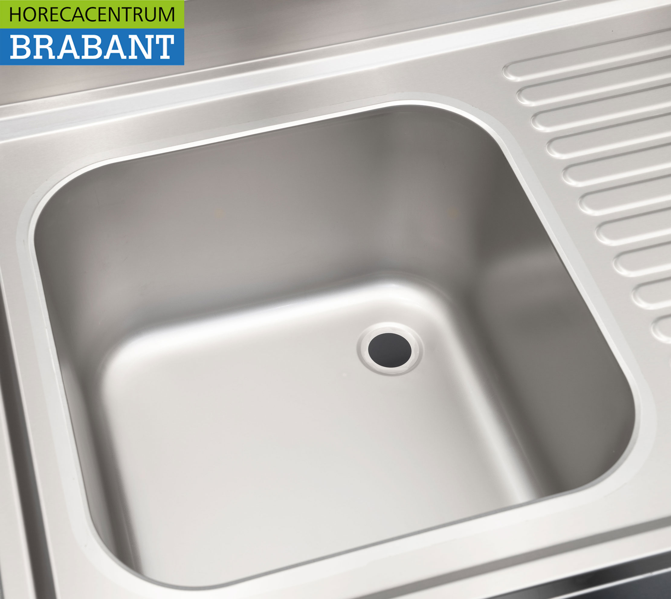 HCB Evier en acier inoxydable Premium-line Modèle soudé 140 cm Horeca – Image 4