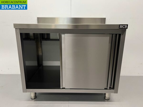 Evier en inox à portes coulissantes Premium-line 100 cm Horeca – Image 6