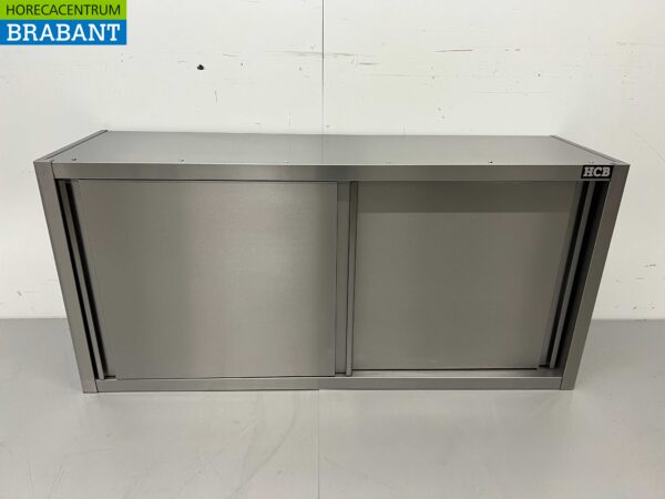 Armoire murale en acier inoxydable Premium-line 2 portes coulissantes 140 cm Catering