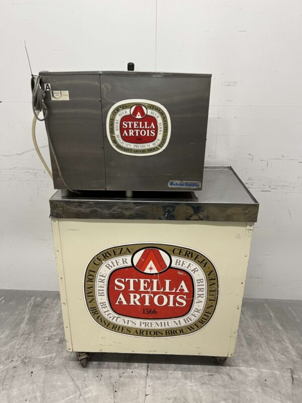 Bar mobile avec refroidisseur de bière Antoine, égouttoir et robinet 88 cm 230V Horeca