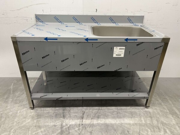Evier en acier inoxydable Evier Modèle soudé Premium-line 140 cm Horeca
