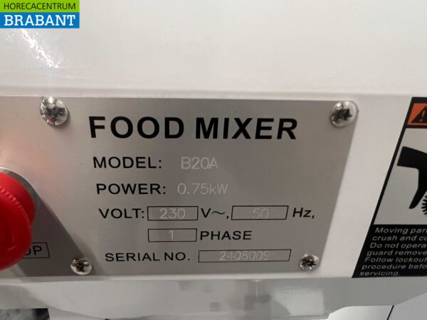 RVS HCB Planet Mixer Mixer RVS tub 20 litres 230V Boulangerie Traiteur – Image 8