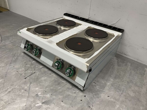 RVS RM Gastro Cuisinière électrique 4 brûleurs 400V 80 cm Horeca – Image 3