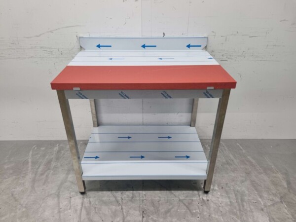 Table de découpe en acier inoxydable Polyéthylène PE Table de travail 100 cm Restauration Boucherie