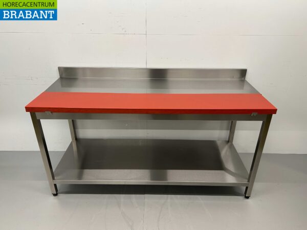 Acier inoxydable HCB Polyéthylène PE Table à découper Table de travail 180 cm Restauration Boucherie