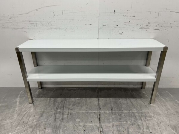 Pont d'étagère double en acier inoxydable 150 x 35 x 70 cm Restauration
