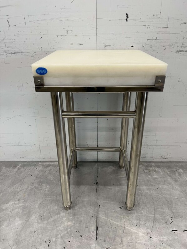 Acier inoxydable GGG Polyéthylène PE Bloc à hacher 50 x 50 cm Restauration Boucherie