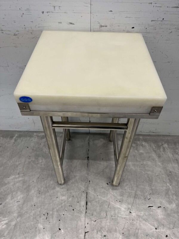 Acier inoxydable GGG Polyéthylène PE Bloc à hacher 50 x 50 cm Restauration Boucherie – Image 4