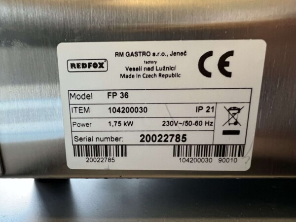 Four à pizza Redfox en acier inoxydable 230V Horeca – Image 5