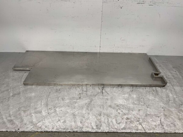 Plan de travail en acier inoxydable 205 x 80 cm Horeca
