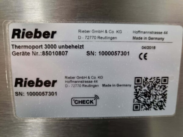 Acier inoxydable Rieber Thermoport 3000 Chariot isotherme Regal 30 x 1/1 GN Restauration – Image 5