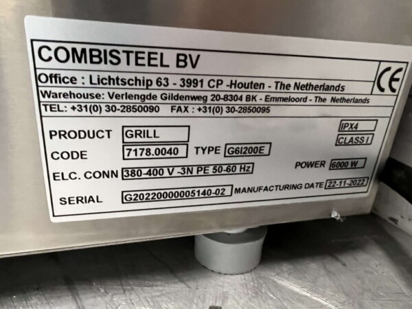 Acier inoxydable Combisteel Plaque de gril Plaque de gril lisse 60 cm 400V Horeca – Image 5