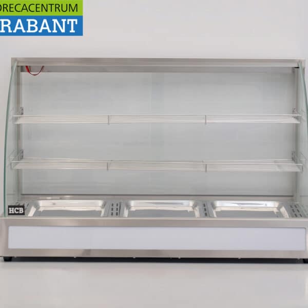HCB Vitrine chaude en acier inoxydable 95 cm 230V Horeca