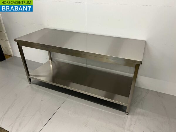 Table de travail HCB en acier inoxydable Basic-line 180 x 70 x 85 cm Restauration – Image 2