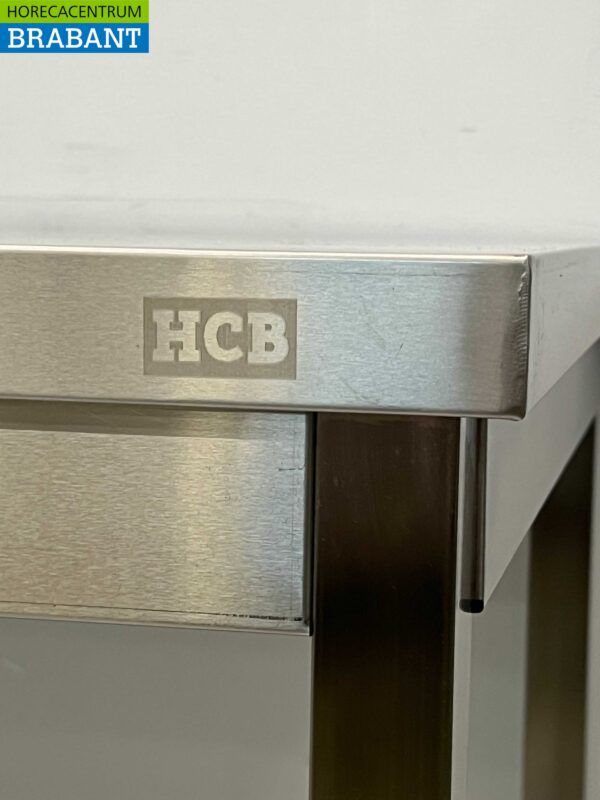 Table de travail HCB en acier inoxydable Basic-line 180 x 70 x 85 cm Restauration – Image 5