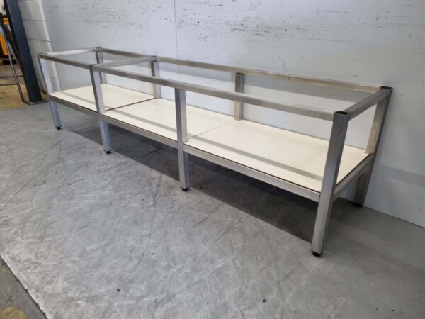 Chariot en acier inoxydable pour l'équipement 241 x 53,5 x 62,5 cm Horeca – Image 2
