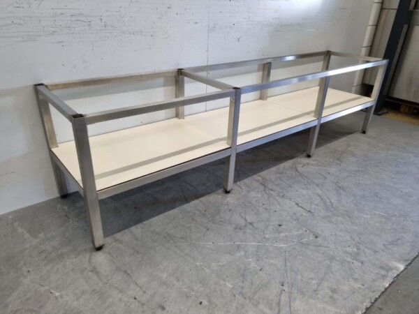 Chariot en acier inoxydable pour l'équipement 241 x 53,5 x 62,5 cm Horeca – Image 3