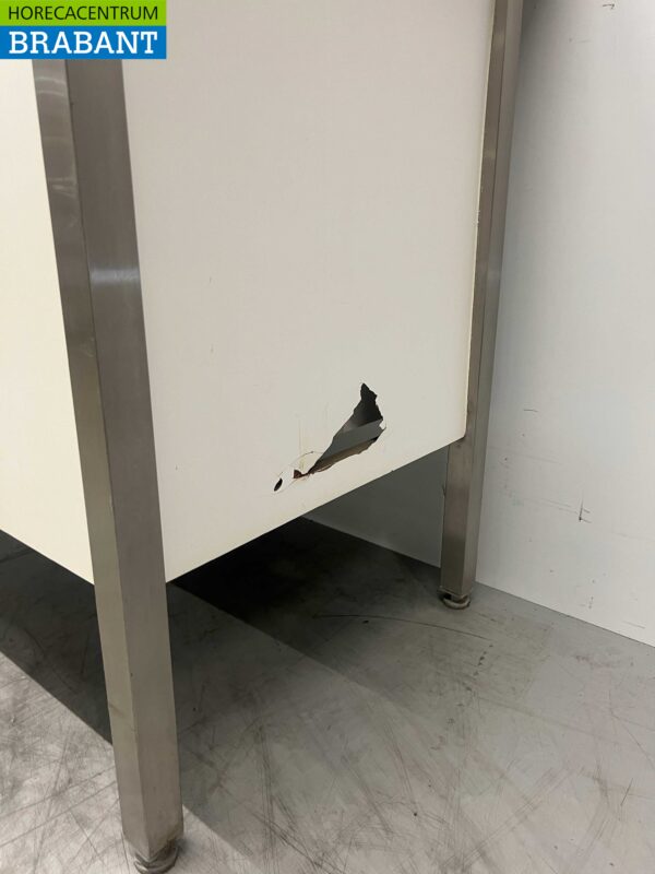 Polyéthylène PE Armoire de travail Table de découpe 2 plateaux coulissants 150 cm Restauration Boucherie – Image 6