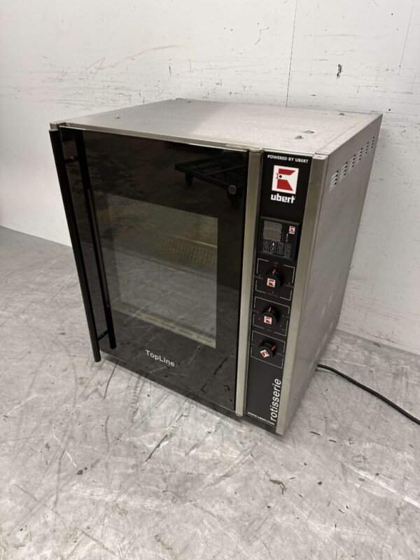 Gril à poulet Ubert RT-403 en acier inoxydable 3 paniers Bj. 2021 400V Horeca – Image 2
