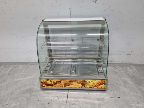 Vitrine chaude en acier inoxydable 66 cm 230V Horeca