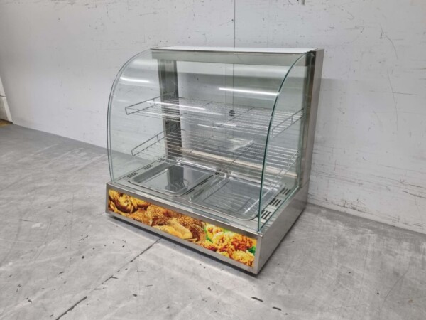 Vitrine chaude en acier inoxydable 66 cm 230V Horeca – Image 2
